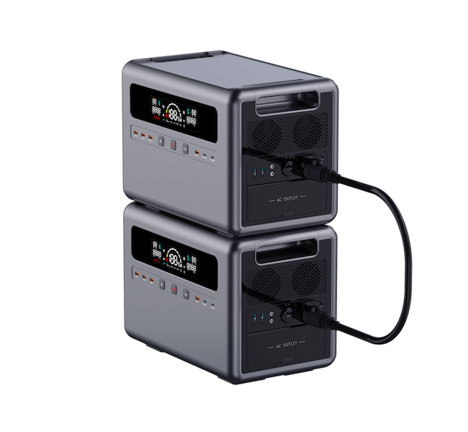 Multi-Functional Portable Battery Power Station Expansion Parallel Connection PV Charge