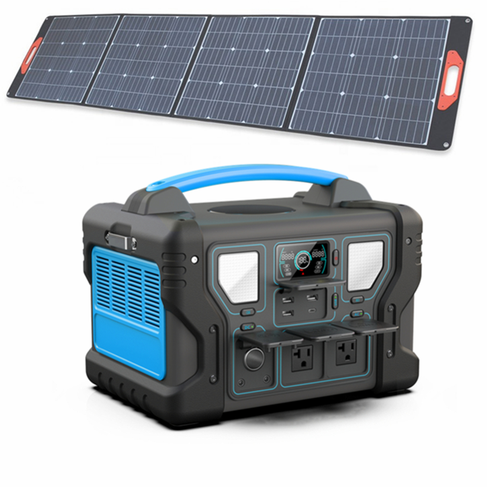 Portable Solar Power Station With Solar Panel 1500W Portable Solar Power Generator